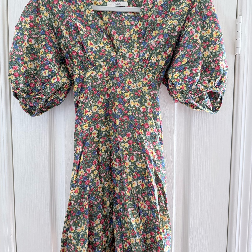 Doen Emilia Mini Dress - Green Valley Floral
